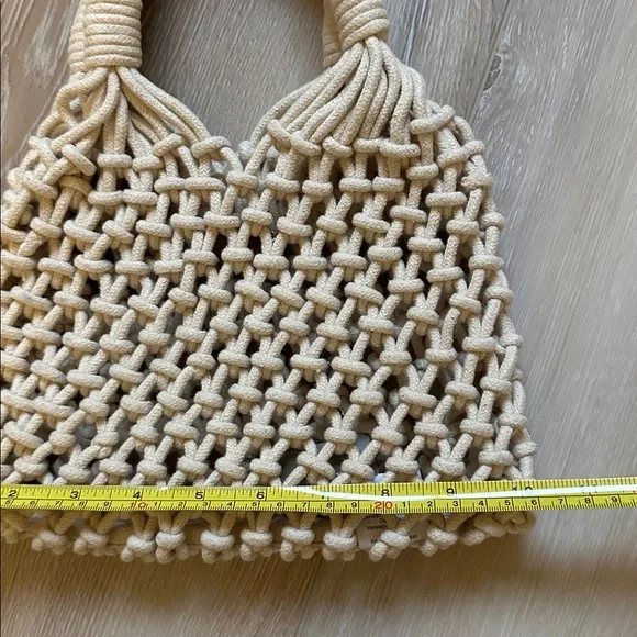J Crew small Cadiz hand knotted rope tote - Picture 3 of 6